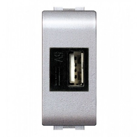 ALIMENTATORE USB DA INCASSO 5V 2,1A TEC ( ELETTROCANALI cod. ECL4081TEC )