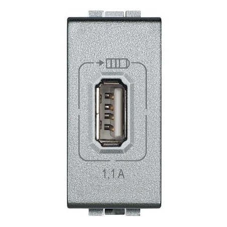 LL - USB CHARGER 1,1A TECH ( BTICINO cod. NT4285C1 )