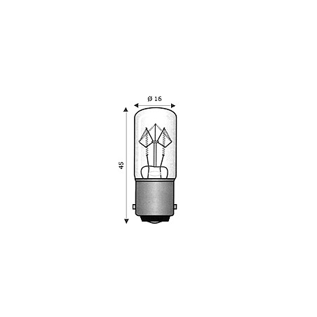 Lamp.Ba15D 16X45    24V 10.0W ( WIMEX cod. 4101808 )