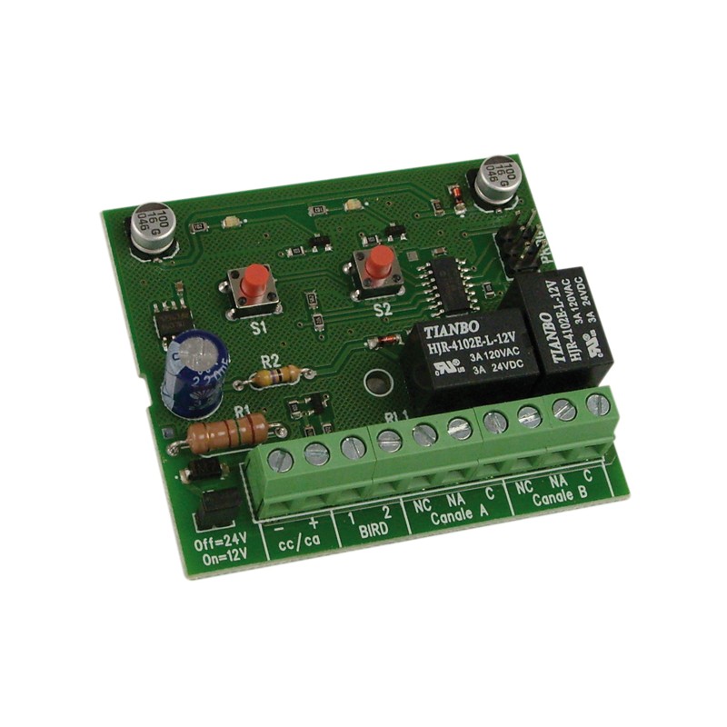 Decoder Bicanale Con Rele Perbird ( HILTRON cod. DX20 )