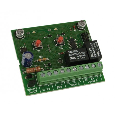 Decoder Bicanale Con Rele Perbird ( HILTRON cod. DX20 )