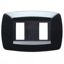 Placca Modi'2 Posti Nera ( MASTER cod. MD202 )