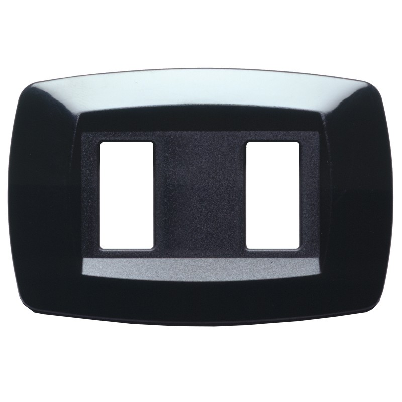 Placca Modi'2 Posti Nera ( MASTER cod. MD202 )