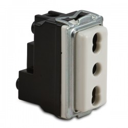 Presa Bivalente Sicura 2 P.+Terra 16A ( MASTER cod. 16059 )