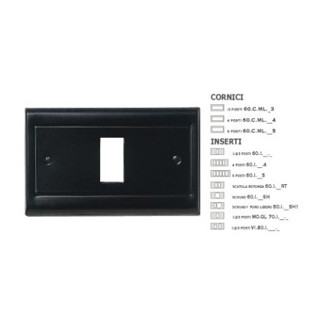 Cornice 4P.Nera ( MASTER cod. 60CML204 )