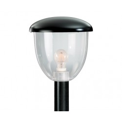 Plafoniera E27 Nero/Trasparente Ip65 Gardern2 ( NOVALUX cod. A5921NT )