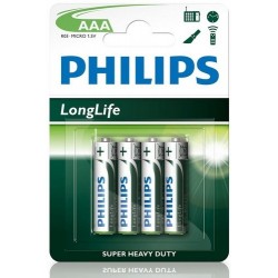 Batteria R03Lb4 Longlife Ministilo ( PHILIPS cod. R03L4B/10 )