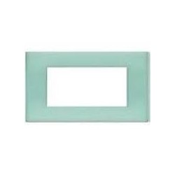 Light - Placca 4 Posti Verde Opalino ( BTICINO cod. N4804VP )