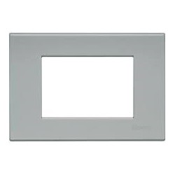 Light - Placca 3 Posti Grigiopietra ( BTICINO cod. N4803GE )