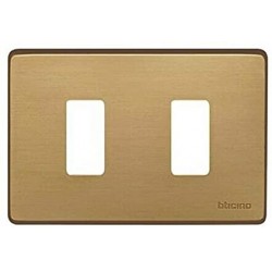 Magic - Placca A 2 Posti Bronzo Modulo 503 ( BTICINO cod. 503/12B )