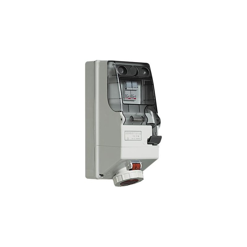 Presa Interbloccata Din Quad Ip66 32A ( BTICINO cod. CBD332/63 )