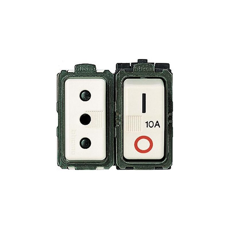 Magic - Presa Sicura Magnetoter 2P+T 10A ( BTICINO cod. 5114 )