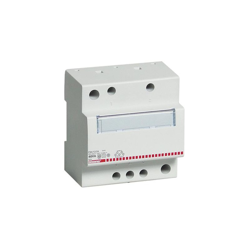 Btdin - Trasformatore 230/12/24V Selv 40Va ( BTICINO cod. F94/12/24 )