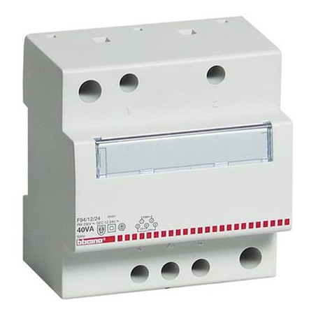 Btdin - Trasformatore 230/12/24V Selv 40Va ( BTICINO cod. F94/12/24 )