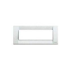 Placca Classica 6M Met.Bianco ( VIMAR cod. 16736.01 )