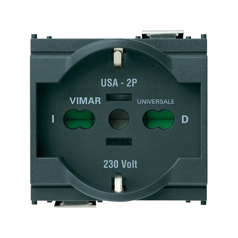 Presa 2P+T 16A Universale Grigio ( VIMAR cod. 16210 )