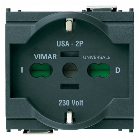 Presa 2P+T 16A Universale Grigio ( VIMAR cod. 16210 )