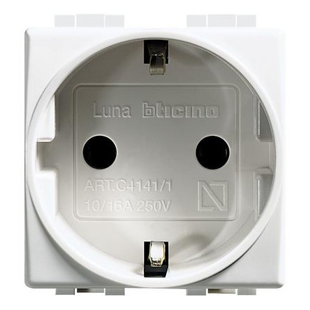 Luna - Presa Unel 2P+T 16A ( BTICINO cod. C4141 )