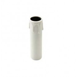 Portalampade E14 A Candela H 65 Bianco ( F.A.I. cod. 1200/BI )