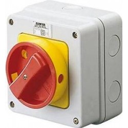 Interruttore Rotat.St.4P 63A Manop.Rossa ( GEWISS cod. GW70438 )