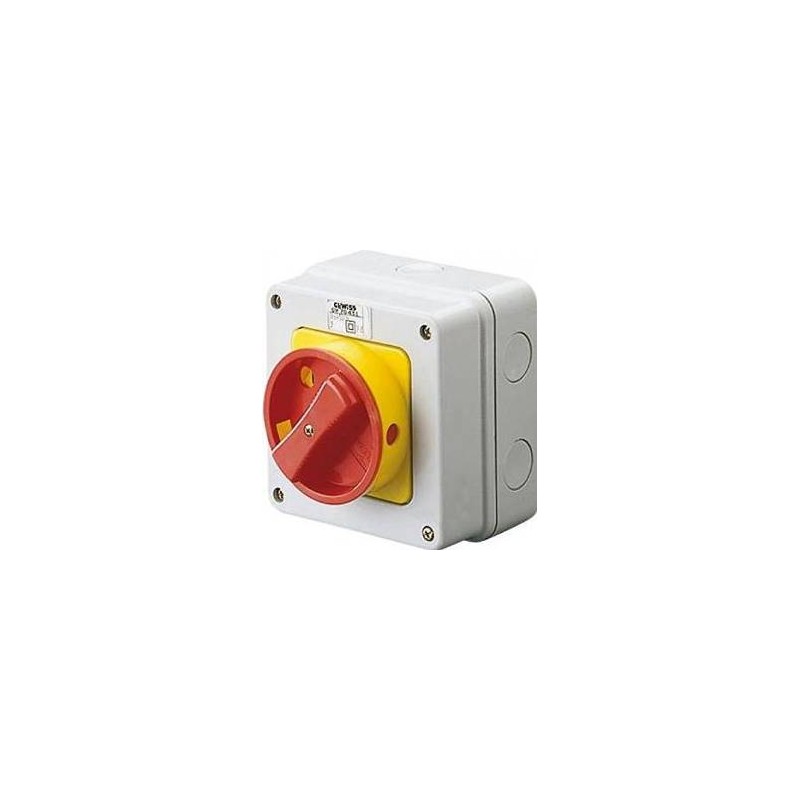 Interruttore Rotat.St.4P 63A Manop.Rossa ( GEWISS cod. GW70438 )