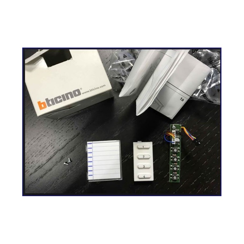 Accessorio 4 Pulsanti Pivot 2 ( BTICINO cod. 346812 )