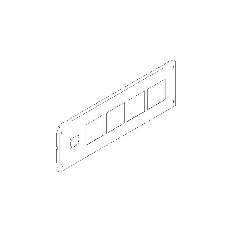 Mas - Pannello 4 Strumenti 72X72 L:800  ( BTICINO cod. 9780SNC )