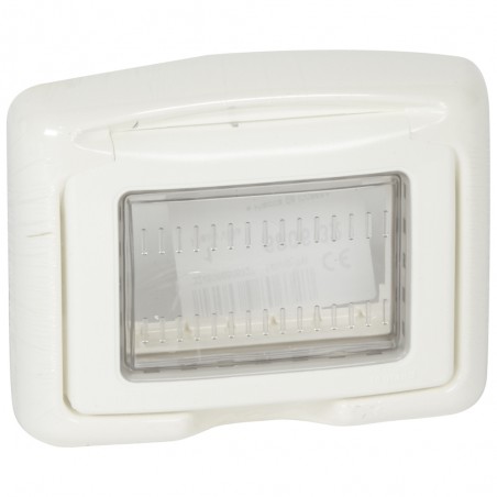 Plexo Vela - Placca Ip55 3M Bianca ( LEGRAND cod. 680632 )