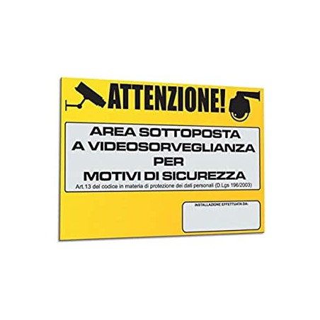Targa Di Segnalazione Area Videosorvegliat ( HILTRON cod. TVTRG )
