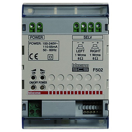Scs - Amplificatore 4 Din ( BTICINO cod. F502 )