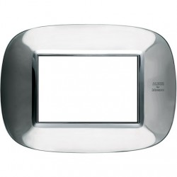 Axolute - Placca 3P Inox Lucido Alessi ( BTICINO cod. HB4803AXL )