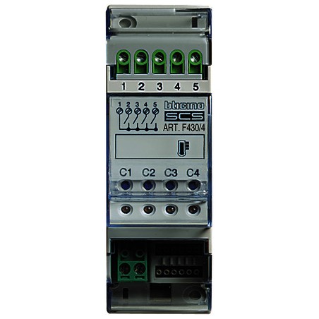 Scs - Attuatore Termoregolazione 4 Rele ( BTICINO cod. F430/4 )