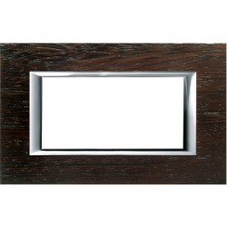 Axolute - Placca 4P Legno Wenge' ( BTICINO cod. HA4804LWE )