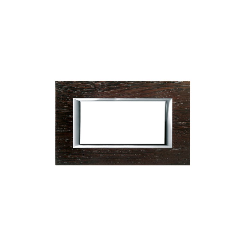 Axolute - Placca 4P Legno Wenge' ( BTICINO cod. HA4804LWE )