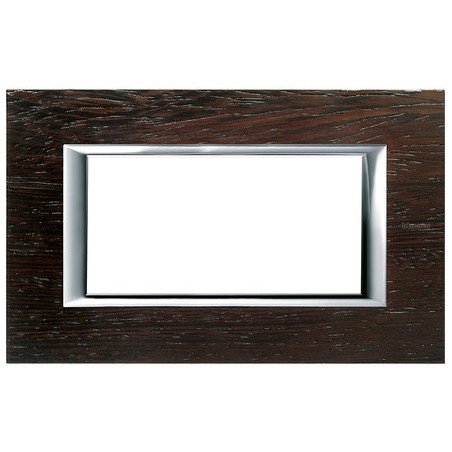 Axolute - Placca 4P Legno Wenge' ( BTICINO cod. HA4804LWE )