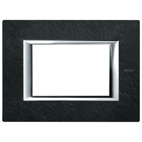 Axolute - Placca 3P Pietra Ardesia ( BTICINO cod. HA4803RLV )