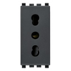Presa 2P+T 16A P17/11 Grigio ( VIMAR cod. 20203 )