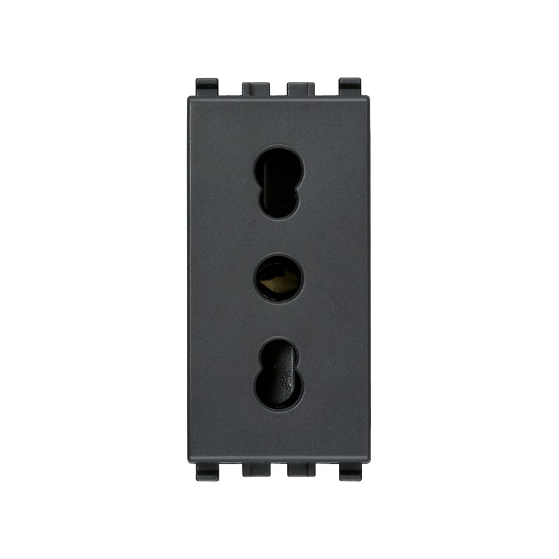 Presa 2P+T 16A P17/11 Grigio ( VIMAR cod. 20203 )