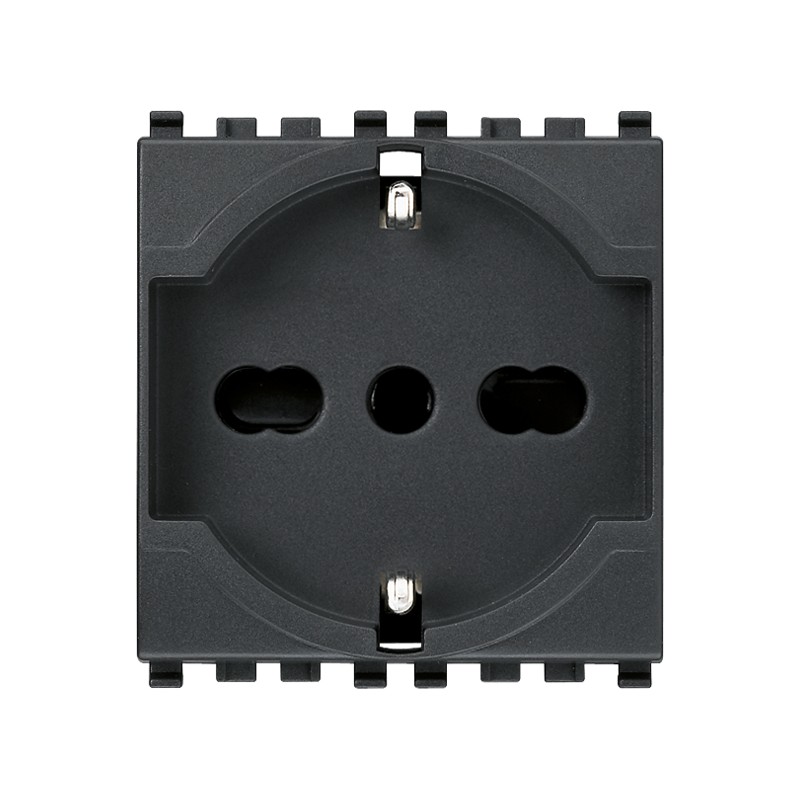 Presa 2P+T 16A Universale Grigio ( VIMAR cod. 20210 )