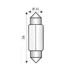 Lampada Sil. Sv  11X39 30V 3.00W ( WIMEX cod. 4103909 )