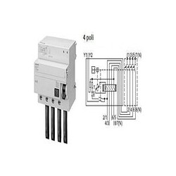 Blocco Diff. 4P 100A 30Ma Tipo Ac X 5Sp4 ( SIEMENS cod. 5SM23470 )