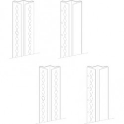 Mas Hdx - Montanti H 2000 Mm ( BTICINO cod. 91821/10 )