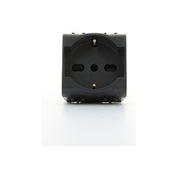 Pr.2M 2P+T 16A Biv.P30-17 St.Ita./Ted.N. ( GEWISS cod. GW12204 )