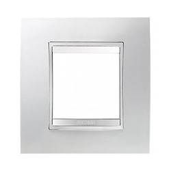 Placca Lux Int.2P Bianco Latte ( GEWISS cod. GW16222TB )