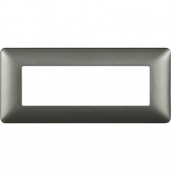 Matix - Placca 6P Silver ( BTICINO cod. AM4806MSL )