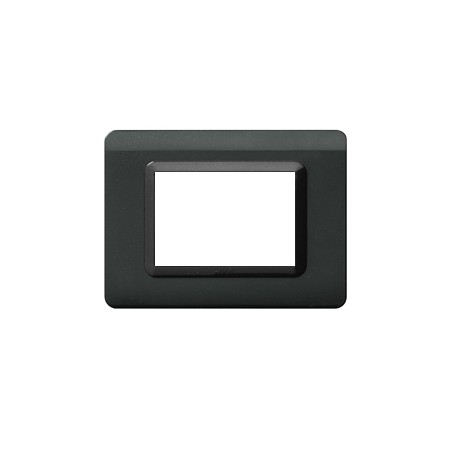 Placca Tecnopolimero, S44 Colore Grigio Scuro - 3 Mod ( AVE cod. 44PY03GSL )