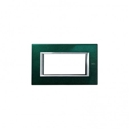 Axolute - Placca 4P Verde Sevr ( BTICINO cod. HA4804VS )