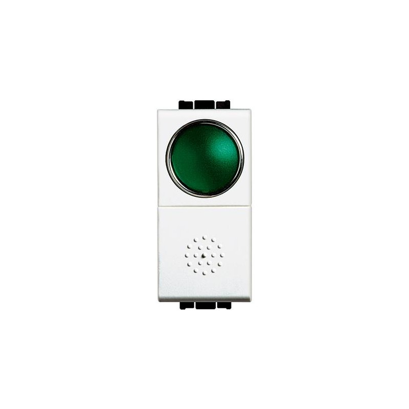 Light - Pulsante 10A + Portalampada Verde ( BTICINO cod. N4038V )