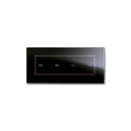 Placca Veratouch Nero Assoluto 4Com ( AVE cod. 44PVTC04NAL )