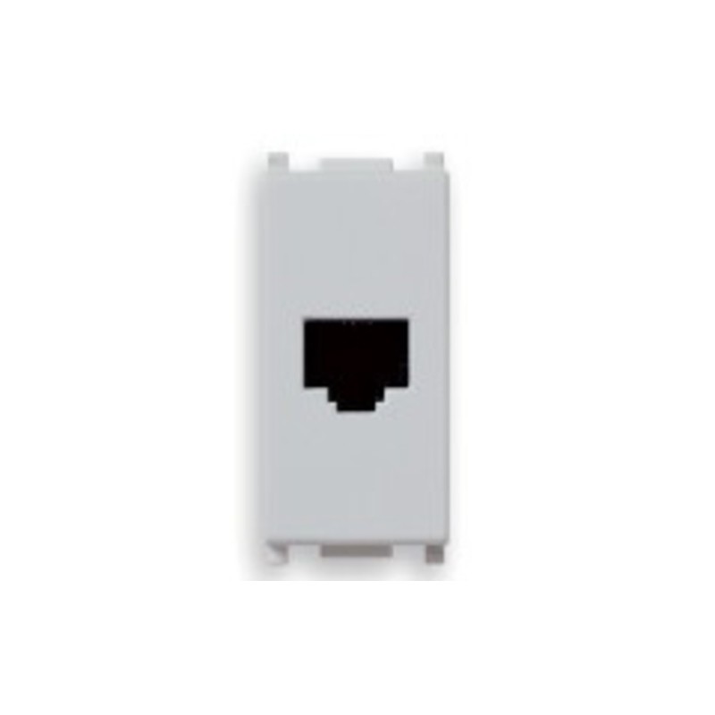 Presa Rj11 6/4 Silver ( VIMAR cod. 14320.SL )